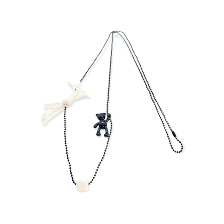 NECKLACE BLACK  LITTLEBEAR1